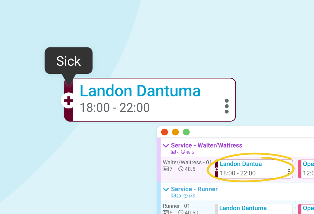 Absence registration with Nostradamus