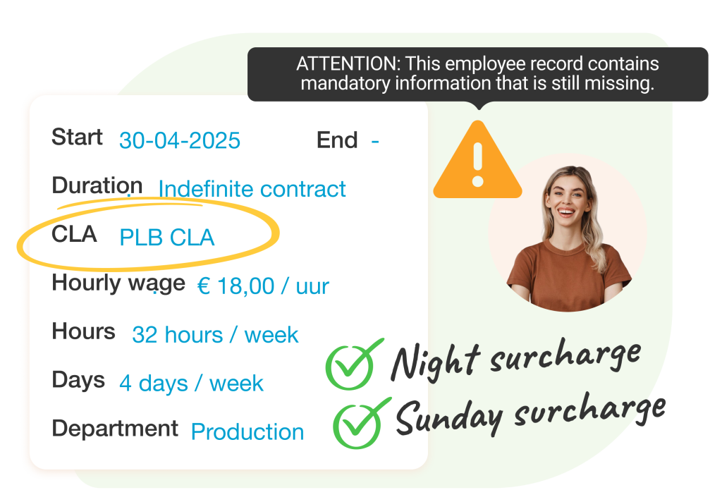 Automated allowance calculations In the manufacturing industry, shift work, night shifts, and weekend shifts are standard. Nostradamus automatically calculates all relevant allowances such as night, weekend, and holiday bonuses based on CLA agreements and contract terms. This prevents payroll errors and saves administrative time. Additionally, the software accounts for leave and vacation hours, ensuring up-to-date scheduling and accurate entitlements for employees. This results in faster, simpler, and more efficient scheduling while maintaining control over labor costs.