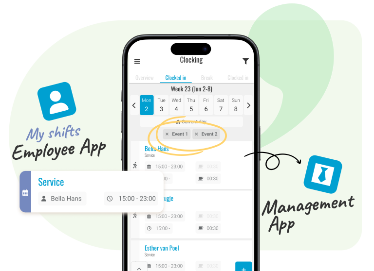 Event module Nostradamus- Management App and Employee App