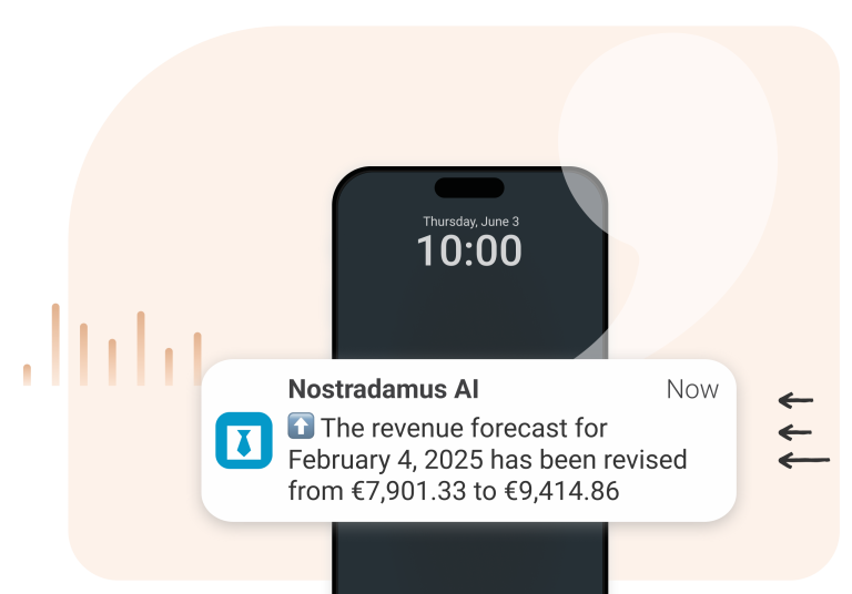 AI-based scheduling with Nostradamus- Our hospitality AI bases forecasts on more than 100 parameters like vacations, weather conditions and holidays.